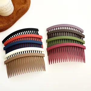 Peigne à Insérer Finition Mate Style Coréen Forme d'Arc Fixation de Pince à Cheveux Outil de Coiffure pour Femmes Filles Accessoires Bijoux