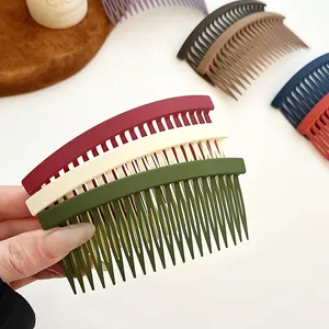 Peignes à cheveux mats multicolores pour femmes pour coiffer et fixer les mèches