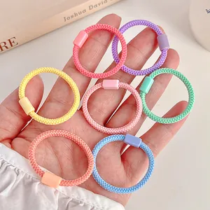 Coleteros infantiles de alta elasticidad, set de 7 piezas en suaves colores macaron