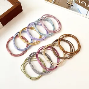 Élastiques à Cheveux Haute Élasticité Multi-brins pour Femmes Bandeaux en Nylon Sans Couture Support de Queue de Cheval Durable