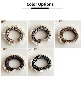 Detail shot showing various leopard and polka dot patterns with delicate lace edges