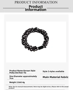 Tabella taglie dettagliata per elastico a pois, diametro 7 cm e peso di 2,8 grammi