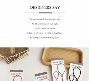 Hair styling tool kit with colorful pull hair needles and loop tools in card packaging