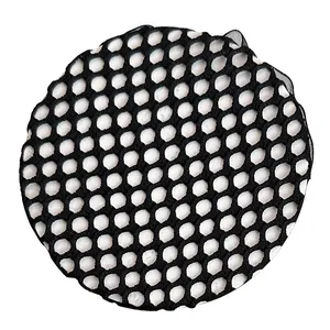 Filet à chignon noir respirant avec design en nid d'abeille pour coiffure pro