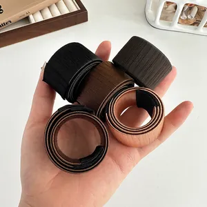 Hair bun maker styling tool in five natural shades of synthetic fiber hair extension rolls