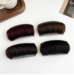 Top view of invisible hair volume pads in four colors for heightening roots