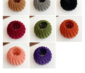Bird nest hair clips in 8 colors with flocked texture and expandable plastic claws