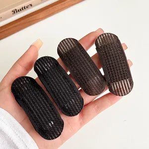 Imbottiture invisibili nere per volume capelli alla radice e frangia, set da 4
