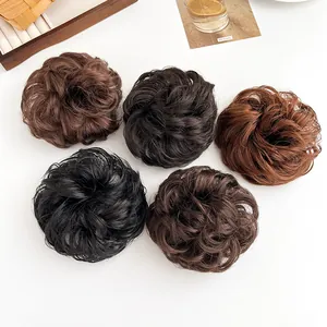 Messy Bun Haarverlenging Pluizige Synthetische Krullende Haar Scrunchie Voor Vrouwen Natuurlijke Haarknot Updo Haarstukje Accessoires