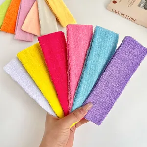 Bandeau de Spa en Tissu Éponge pour Femmes Bandeau Élastique en Serviette pour Lavage de Visage Yoga Fitness Sport Accessoire de Cheveux