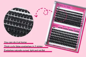 DIY clusterwimpers set met 10-18mm lengtes en 80D en 100D volume dichtheden