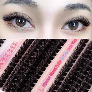 DIY Wimpernverlängerungs-Set mit voluminösen Clustern und natürlichem Schwung für Frauen
