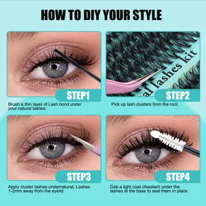 Tutoriel étape par étape pour appliquer des faux cils individuels avec colle et scellant