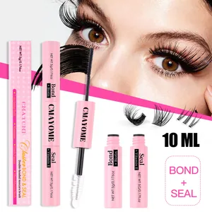 Dual-ended Eyelash Glue Bond And Seal Waterproof Long Lasting Lash Adhesive With Biotin Vitamin E For DIY Lash Extensions