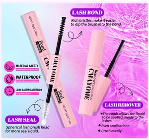 Detail view of Lash Bond, Seal, and Remover set with Biotin and Vitamin E components