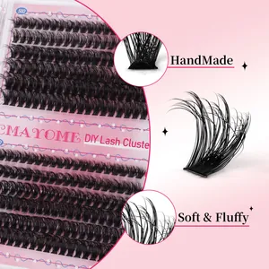 Professionele 50D DIY wimperclusters van MAYOME met zachte handgemaakte extensions