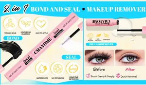 Detail of DIY lash extension bond and seal set with vitamin E for long lasting wear