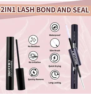 Detail of 2-in-1 lash bond and seal with remover set featuring biotin and vitamin E