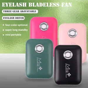 Tragbare Handheld Mini USB Aufladbar Wimpernventilator Trockner Für Wimpernverlängerung Kleber Schnelles Trocknen Leise Drei Stufen