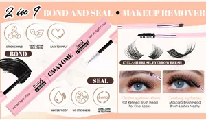 Detail van 2-in-1 wimperlijm en verzegeling met precisieborstels voor wimperapplicatie