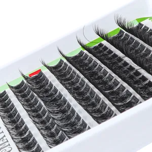 DIY Cluster Wimpernverlängerung mit 10-16mm C-Curl Dichte im Profi-Tray-Display