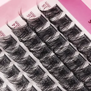 DIY individual lash clusters C curl in 14-18mm lengths for a voluminous look