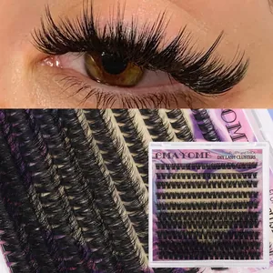 Σετ βλεφαρίδων DIY με τούφες 60D 80D 100D για πλούσιο όγκο και φυσική πυκνότητα