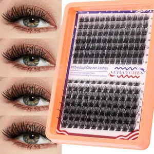 175 clusters of D curl lash extension kit with sizes 8mm to 18mm for makeup