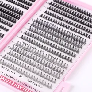 Eyelash extension kit with 10D/20D/30D clusters in 8-18mm lengths in a professional box