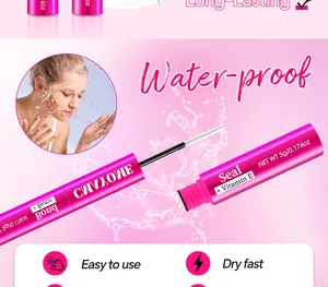 Waterproof dual-ended mascara bond and seal glue with vitamin E for lash DIY