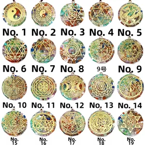 Collier Pendentif Orgonite Pierre Naturelle Résine Chakra Guérison Bijoux Pour Femmes Hommes Spirituel Reiki Méditation Énergie Cordes Tressées