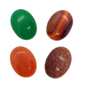 Set di cabochon ovali in pietra naturale 18x25mm per gioielli fai-da-te in colori misti