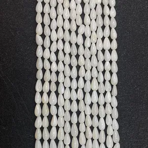 Natürliche Süßwassermuschel Perlen Wassertropfenform Polierte Lose Perlen Für DIY Halskette Armband Schmuckherstellung Zubehör