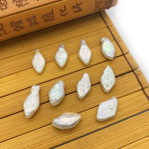 Natural Baroque freshwater pearls with rhombic shapes for DIY jewelry making accessories