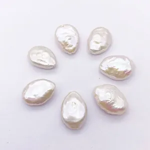 Perle d'eau Douce Naturelle Baroque Perles 9x12mm Perles de Culture Irrégulières en Vrac pour Accessoires Bijoux DIY