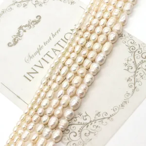 Natural freshwater baroque pearl strands in various sizes for DIY jewelry necklace making