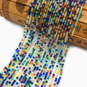 Gekleurde gefacetteerde glaskristallen kralen mix voor DIY sieraden maken