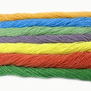 Perle in pietra occhio di gatto sfaccettate 2mm per collane DIY multicolore
