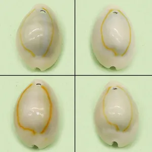 Φυσικό Μενταγιόν από Κοχύλι Cowrie Λευκή Κρεμ Χάντρα για Κατασκευή Κοσμημάτων DIY Αξεσουάρ για Κολιέ Διακόσμηση