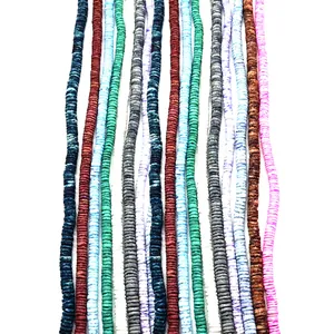 Natural Shell Flat Round Disc Heishi Beads For DIY Jewelry Making Necklace Bracelet Handcraft Polished Dyed Jewelry Findings