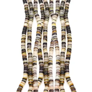 Natural Shell Beads Heishi Disc Spacers Round Flat Shell Slices For DIY Necklace Bracelet Jewelry Making Accessories