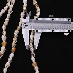 Λεπτομερής μέτρηση φυσικών κοχυλιών 8mm για χειροποίητα κοσμήματα και κατασκευές