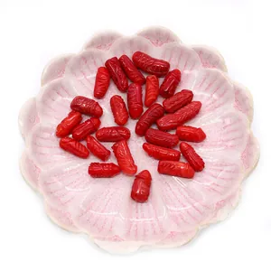 Perle di corallo sintetico rosso dalle forme uniche per la creazione di collane fai-da-te