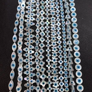 Künstliche Perles en Nacre Naturelle Mauvais Œil Pour Création De Bijoux DIY Forme Goutte Cœur Étoile De Mer Papillon Breloques En Coquille