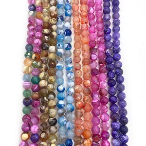 Natuursteen Drakenader Agaat Ronde Kralen Losse Tussenkralen Voor DIY Sieraden Maken Armband Ketting Handwerk Accessoires