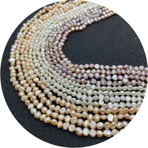 Natural freshwater baroque pearl strands in multiple colors for DIY jewelry making