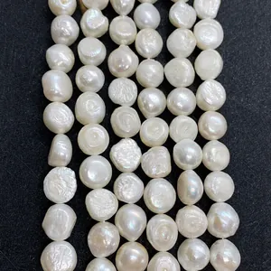 Natuurlijke witte zoetwaterparels met hoge glans voor DIY-sieraden maken