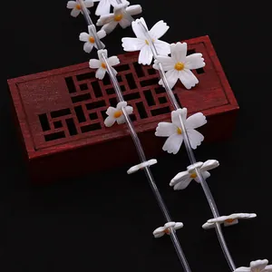 Natürliche weiße Süßwassermuschel Sonnenblumenperlen 25mm für DIY Schmuckherstellung