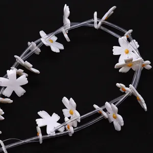 Natürliche Süßwasser-Muschelperlen Sonnenblumen 25mm für DIY-Schmuckherstellung
