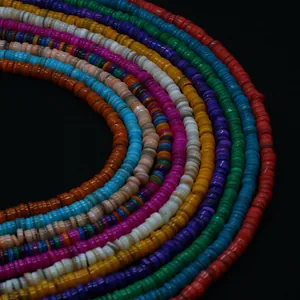 Perline di conchiglia naturale multicolore per creazione di gioielli e collane fai-da-te